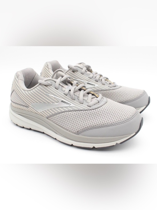 Brooks Shoes - Brooks Women's Pale Gray Perforated Walking Sneakers